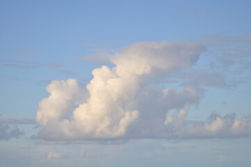 white and blue competing for the sky