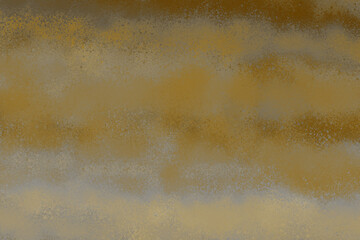 Gold spray paint ink texture. Graffiti painting on the wall. Street art and vandalism. Digitally airbrushed paper background.