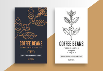 Coffee Label Layout