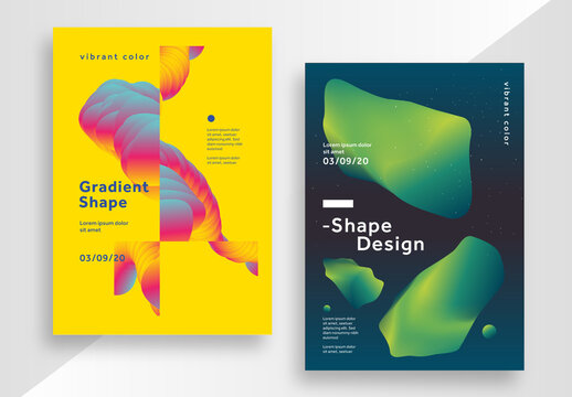 Modern Shape Poster Layout