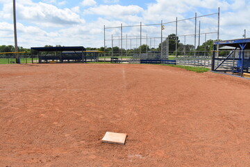 Third Base Line on a Softball Field
