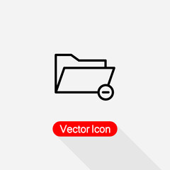 Remove Folder Icon Vector Illustration Eps10