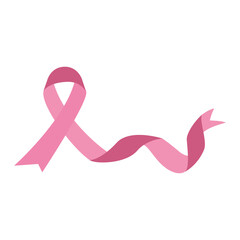 breast cancer awareness month ribbon waving symbol vector