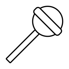 pop art elements, lolly candy icon, line style