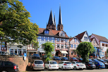 Untermarkt von Gelnhausen. Untermarkt, Hesse, Germany, Europe