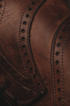 Fine Leather Shoes Texture