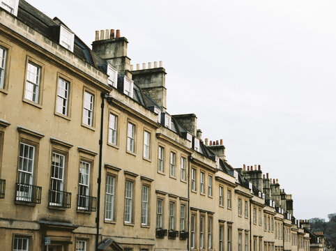 Row of houses in Bath, UK