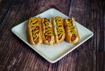 Hot Dogs with Mustard
