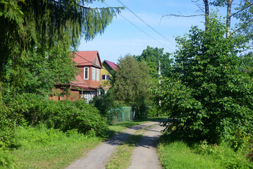 Street of the Russian countryside.