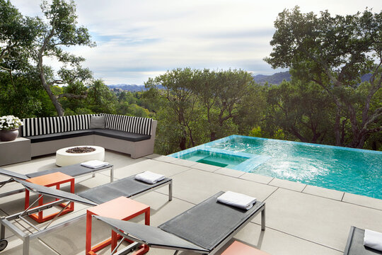 Beautiful luxury home with backyard swimming pool
