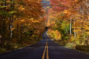Autumnal Drive through the White Mountains