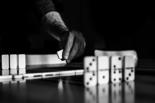 Man Playing Domino