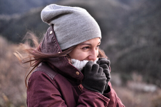 Woman shivering