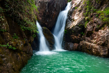 Fototapeta premium Waterfalls in baishuizhai scenic spot, Guangzhou, China