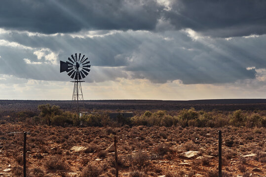 Old windmill in Karoo