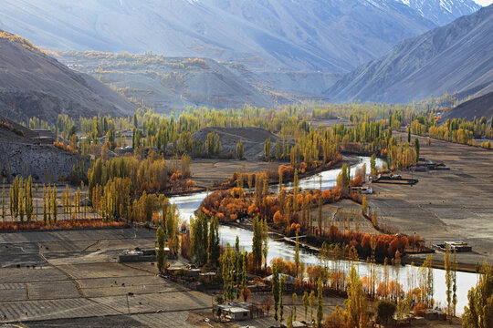 Autumnal View of Phandar Lake