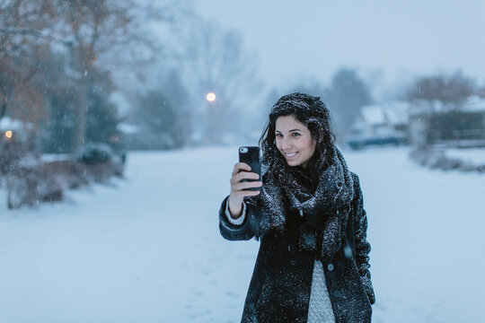 Girl in the snow