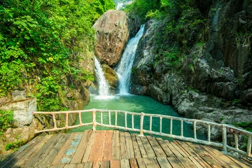 Poster de jardin Paysages Waterfalls in baishuizhai scenic spot, Guangzhou, China  © zhonghui