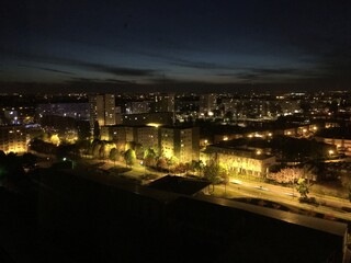 night view of budapest