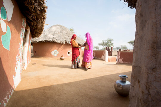 Typical village in Rajasthan. India