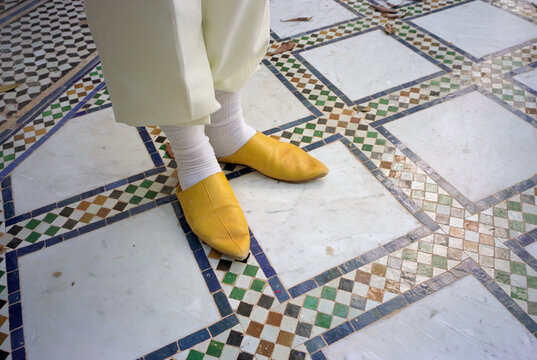 Traditional Moroccan slippers.