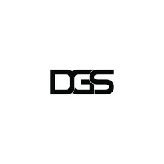 dgs letter original monogram logo design