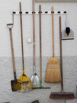tools working hanging wall