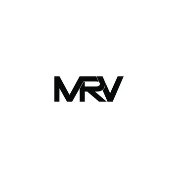 mrv letter original monogram logo design