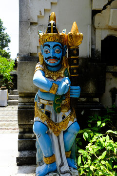 Stone statue of an hindu god in idonesia