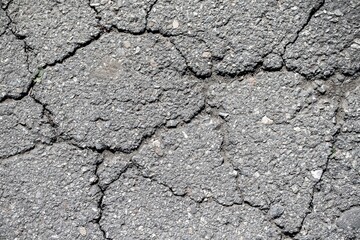 Background, texture, asphalt with cracks.