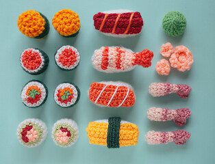 Sushi crochet