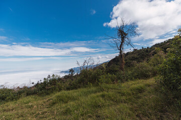 Landscapes of the Bolivar province via the Ecuadorian coast at an altitude of more than 3000 meters of altitude