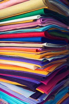 Colourful felt background