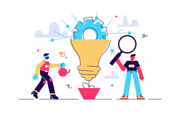 Innovation vector illustration. Flat tiny 