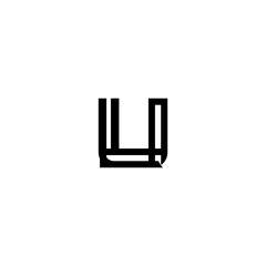 initial letter li line stroke logo modern