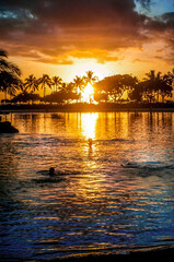 Fototapeta na wymiar Hawaiian reflection