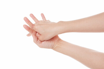 a washing of hands. rubbing hands. Importance of personal hygiene care.