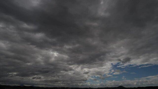 After the typhoon is over, the dark clouds disappear