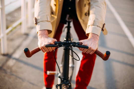 Bicycle handlebars.