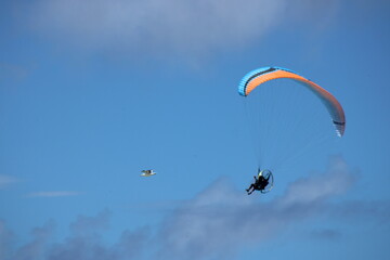 paraglider in the sky