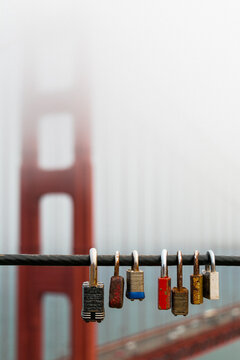 Padlocks at the Golden Gate Bridge