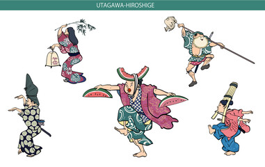 歌川広重の踊り