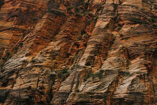 texture of mountain side rock