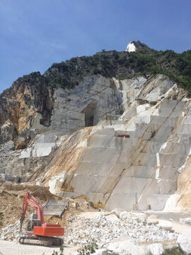 Marble quarry site, Italy