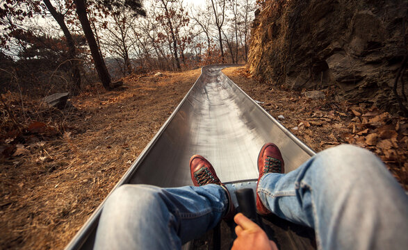 Riding on Toboggan