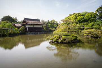 Fototapeta na wymiar Heian Jingū shrine in Kyoto, Japan.