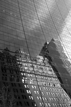 Refection of a building in the windows of another building