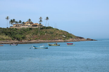 Obraz premium fishing boat in the sea