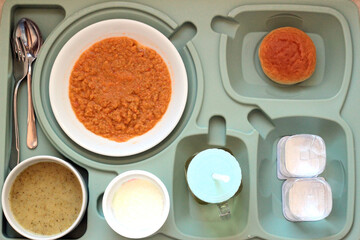 Hospital meal,divided tray for patient or attendant person,catering