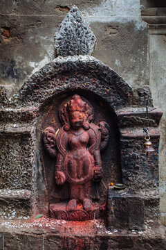 Buddha in the ancient city Bhaktapur,Nepal